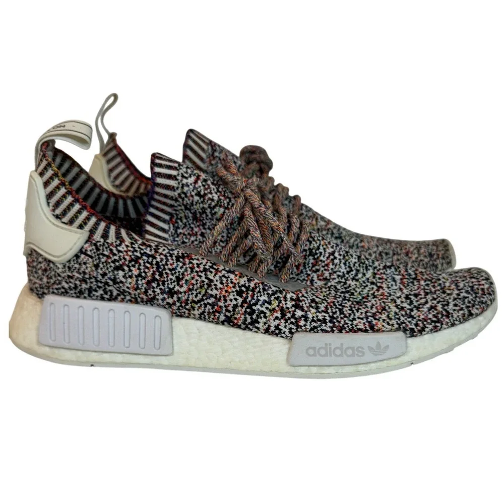 Adidas NMD R1 Primeknit Static Multicolor Low Top Sneakers Mens 10